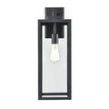 Millennium Lighting 60091-PBK Powder Coated Black 1-light Outdoor Wall Sconce - Powder Coated Black Image 1