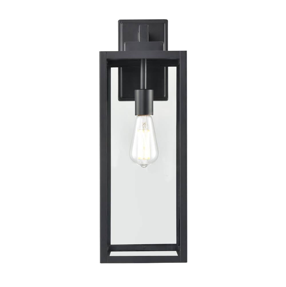 Millennium Lighting 60091-PBK Powder Coated Black 1-light Outdoor Wall Sconce - Powder Coated Black Image 1