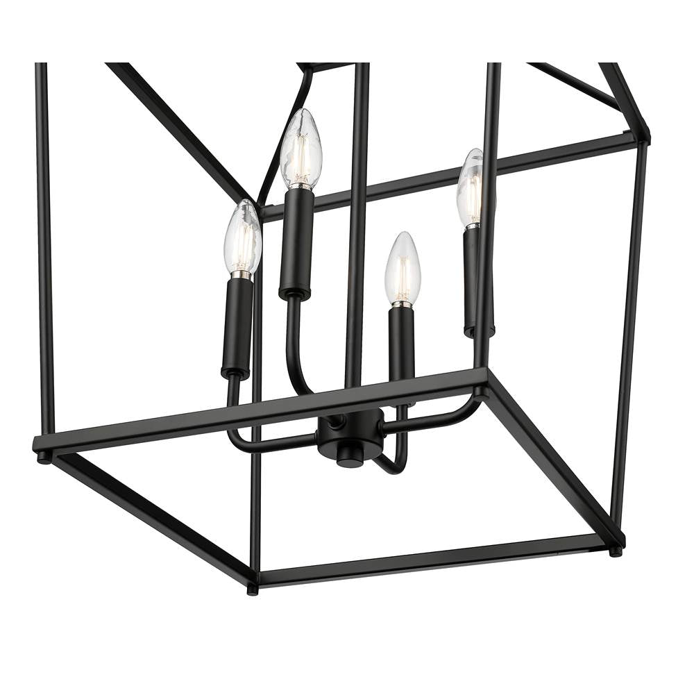 Millennium Lighting 19004-MB Matte Black Nellita 16'' Wide 4-light Pendant - Matte Black Image 7