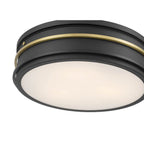 Millennium Lighting 90203-MB/VB Matte Black Stralara  16'' Wide 3-light Flush Mount Image 4