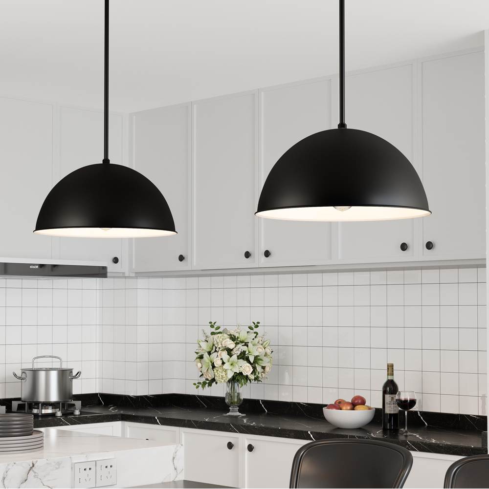 Millennium Lighting RWDBC18-SB Satin Black Cord Hung Wide Deep Bowl Image 3