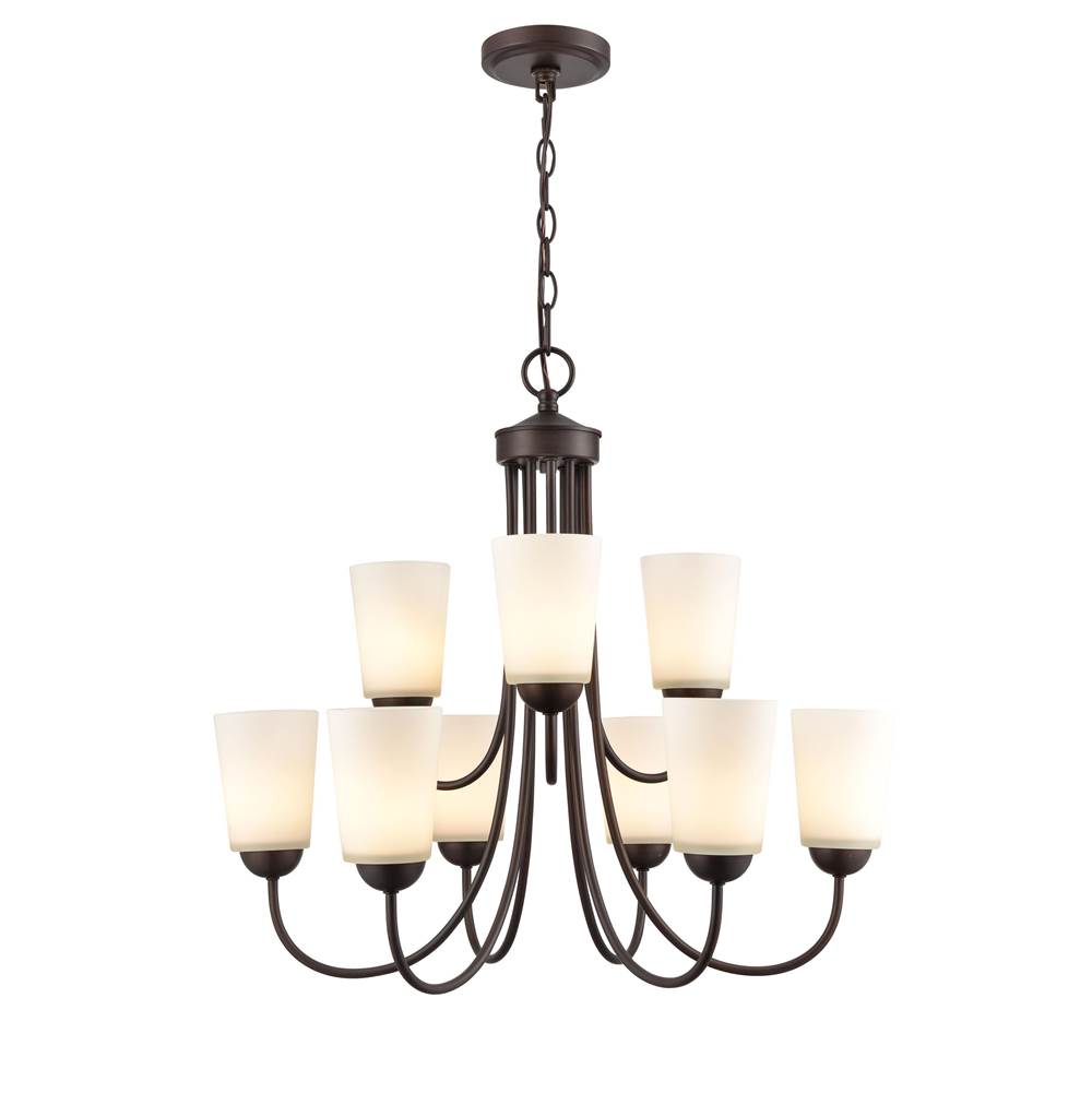 Millennium Lighting Ivey Lake Ivey Lake 9-light Chandelier Ceiling Light Matte Black