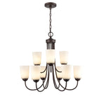 Millennium Lighting Ivey Lake Ivey Lake 9-light Chandelier Ceiling Light Matte Black