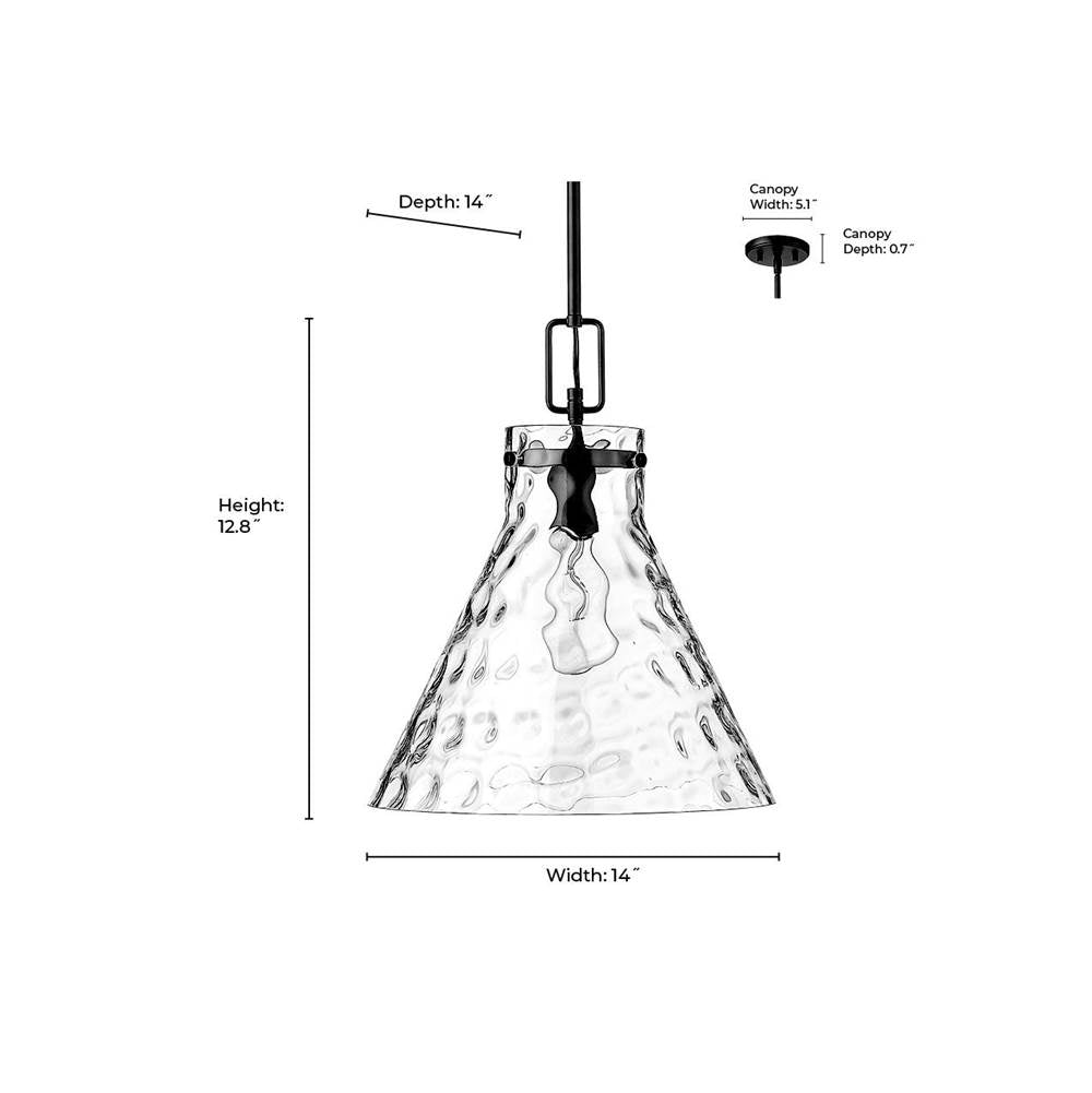 Millennium Lighting 20201-MG Modern Gold Pendant Light Image 3