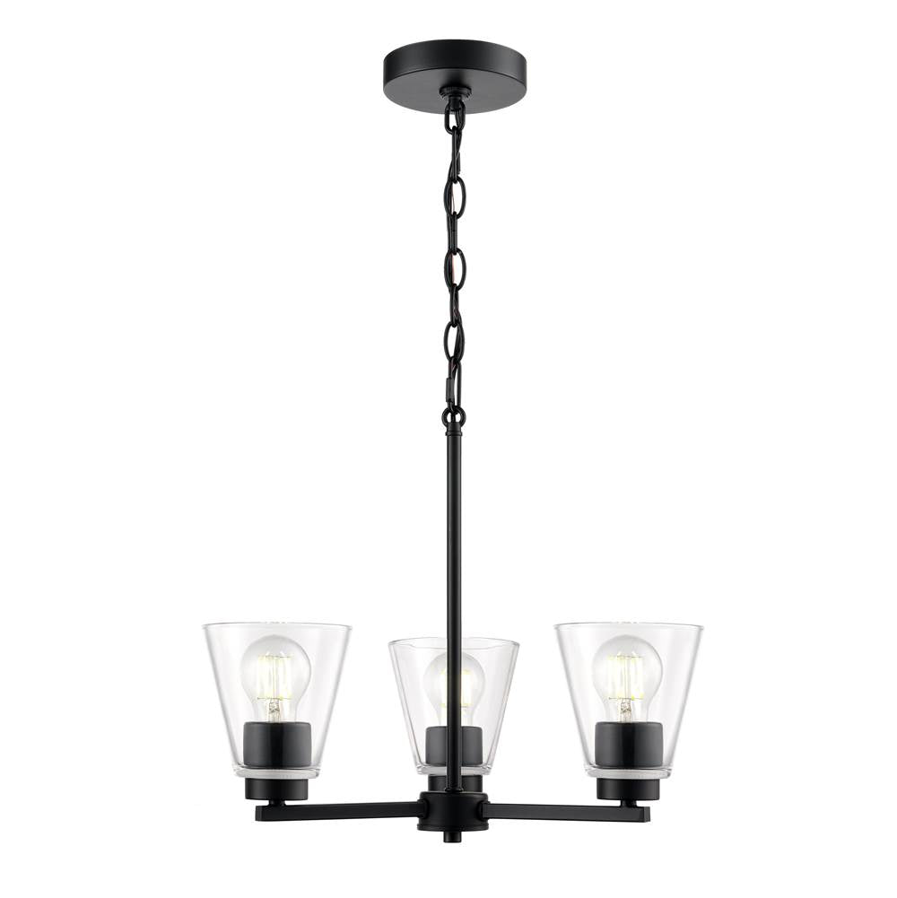Millennium Lighting Strayhan 18'' 3-light Chandelier - Brushed Nickel