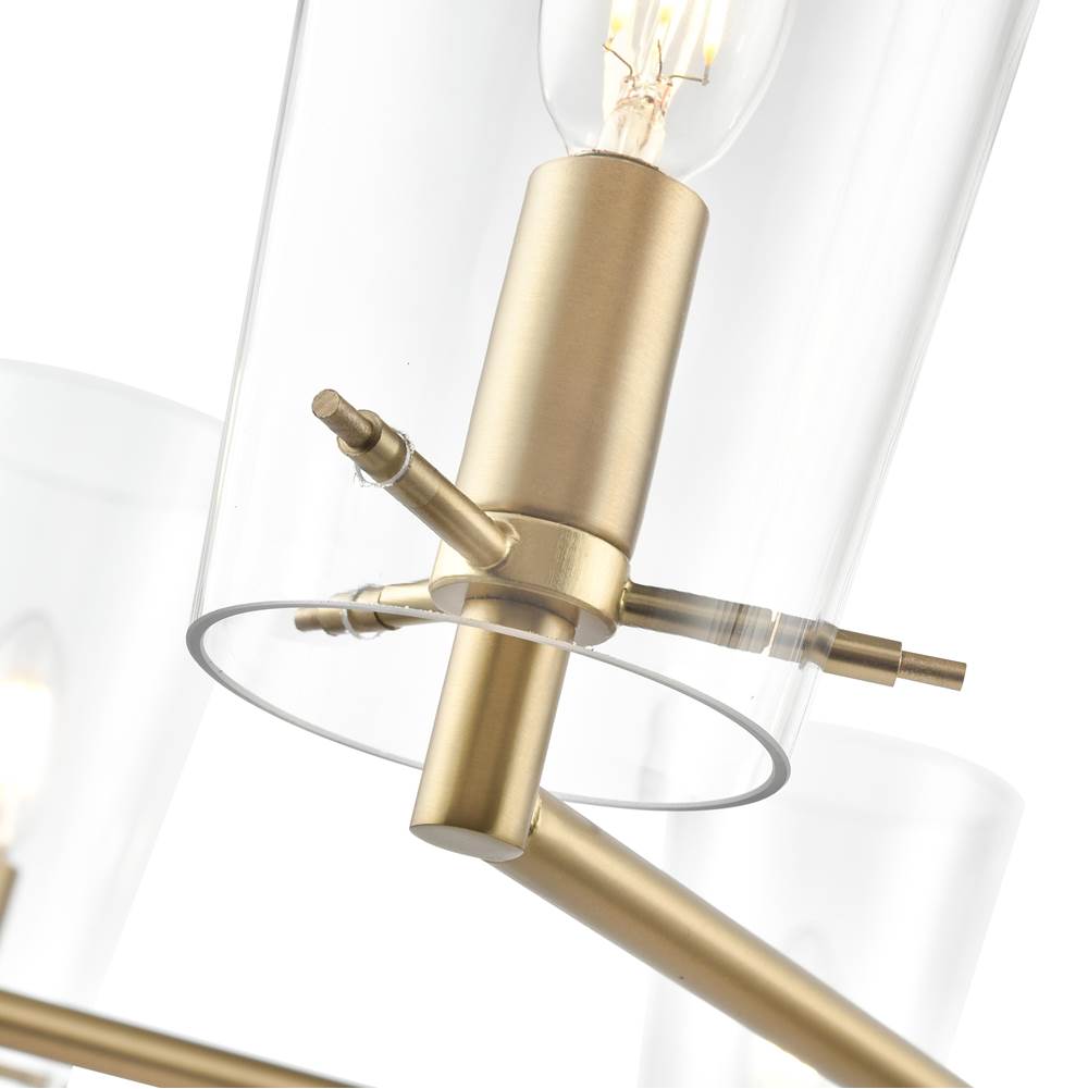 Millennium Lighting 217008-VB Vintage Brass Maccan 38.75'' Wide 8-light Chandelier - Vintage Brass Image 5