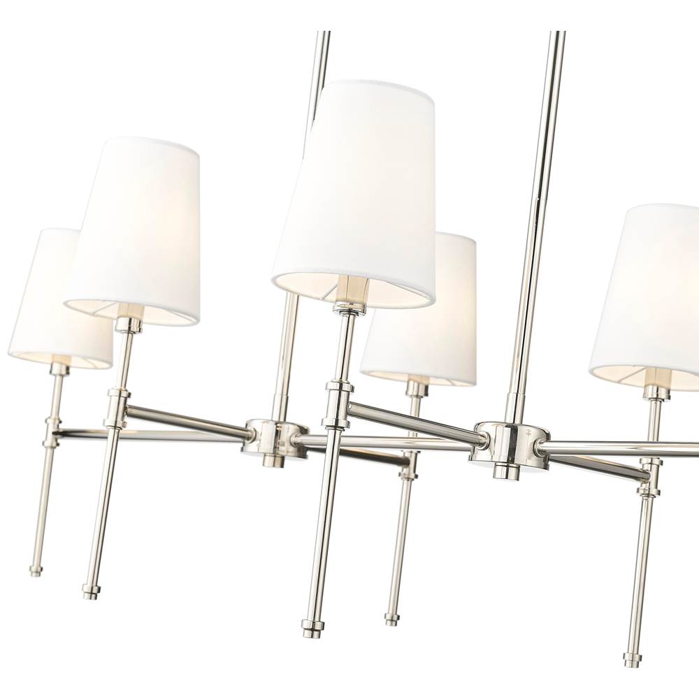 Millennium Lighting 16506-PN Polished Nickel Adorra 48'' Wide 6-light Chandelier - Polished Nickel Image 5