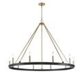 Millennium Lighting 9510-MB/MG Matte Black Modern Gold Chandelier Ceiling Light Image 1