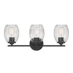 Millennium Lighting 9993-MB Matte Black Miravelle 22.25'' Wide 3-light Vanity Image 6
