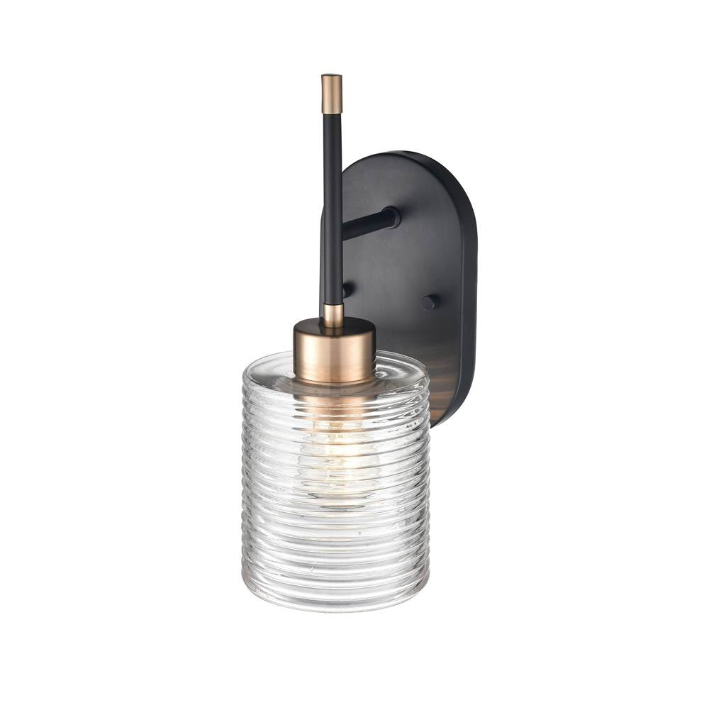 Millennium Lighting 9411-MB/MG Matte Black Modern Gold Wall Sconce Image 3
