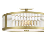 Millennium Lighting 23303-VB Vintage Brass Ardezia 15.75'' Wide 3-light Semi-flush Mount Image 6