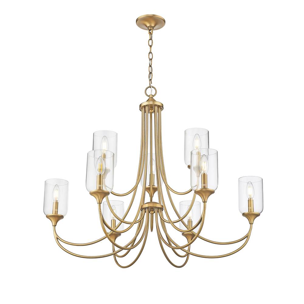 Millennium Lighting 22409-VB Vintage Brass Chandelier Ceiling Light Image 5