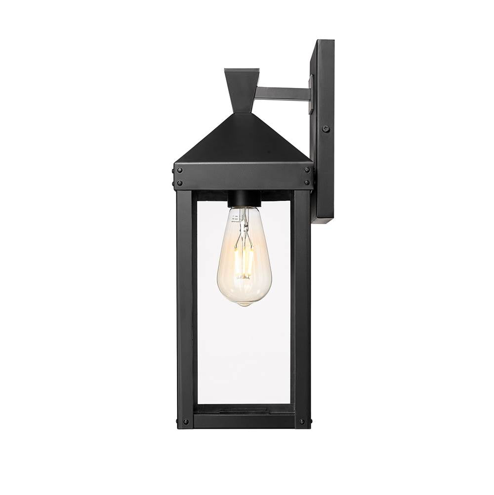 Millennium Lighting 22911-PBK Powder Coated Black Yates 17.25'' High 1-light Outdoor Wall Sconce - Painted Black Image 6