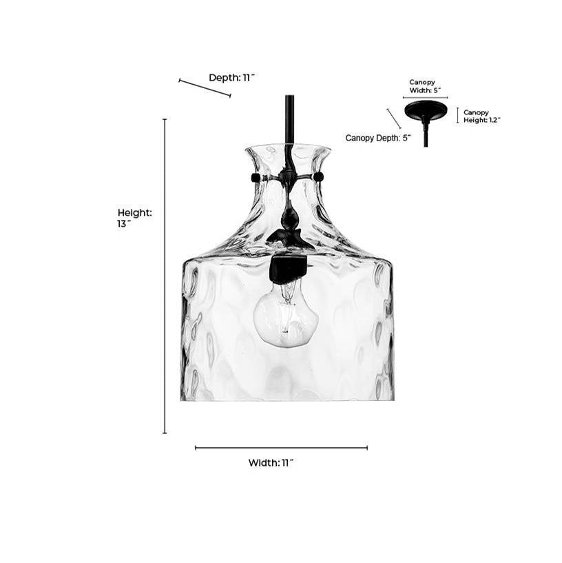 Millennium Lighting 22601-MG Modern Gold Pendant Light Image 3