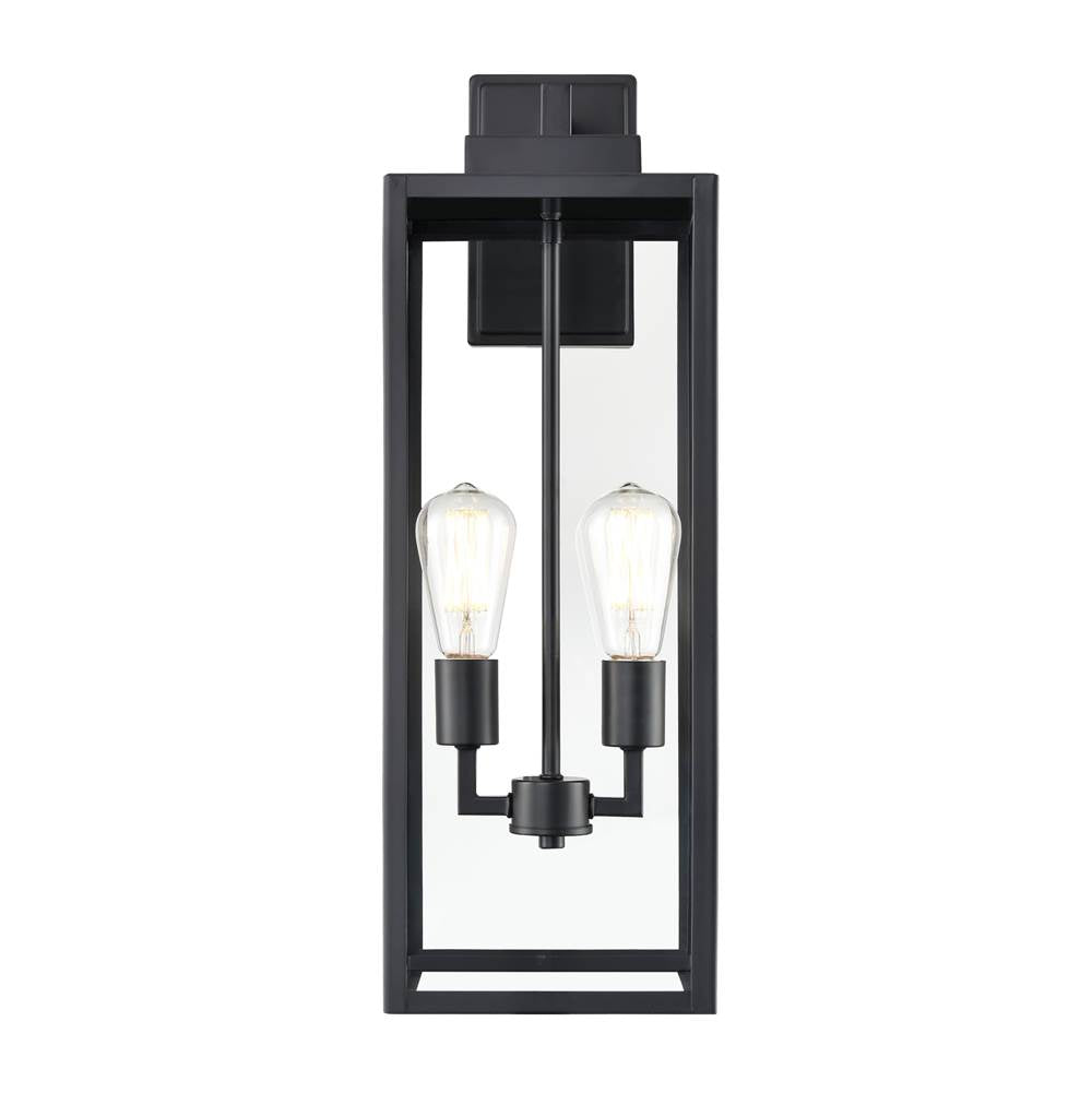 Millennium Lighting Atless 2-light Outdoor Wall Sconce - Powder Coated Black
