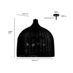 Millennium Lighting 9027-WH Textured White Elise 24.25'' Wide 4-light Pendant - Matte White Image 3