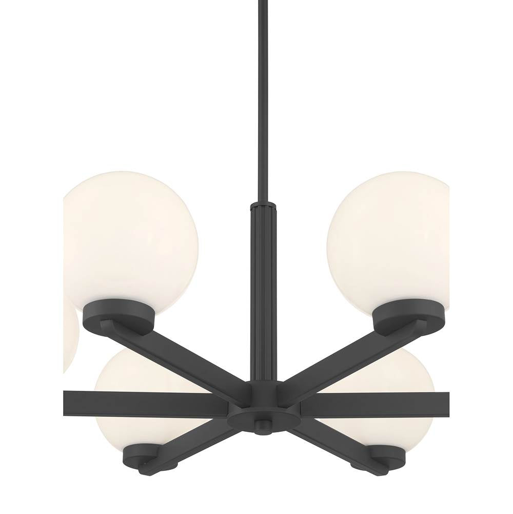 Millennium Lighting 97106-MB Matte Black Ardeva 28'' Wide 6-light Chandelier Image 7