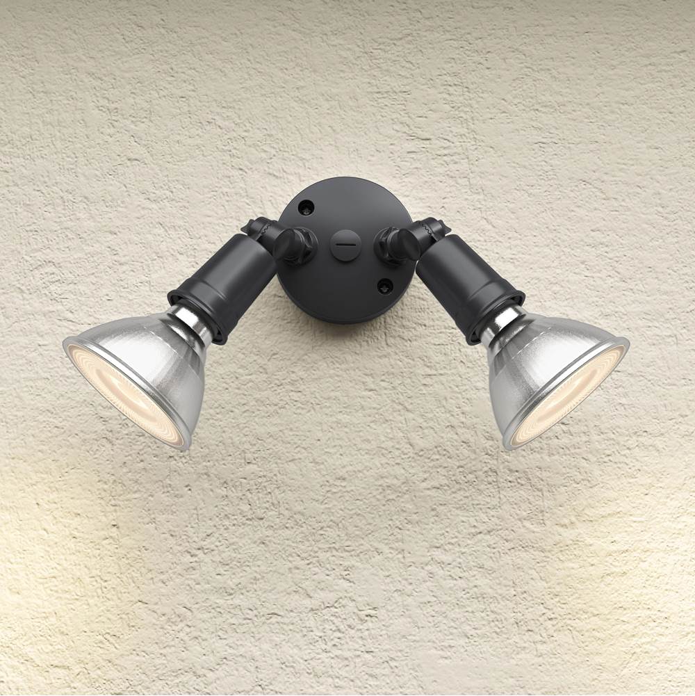 Millennium Lighting 16002-PBK Powder Coated Black Security Flood Lights Image 2