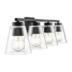 Millennium Lighting 64004-MB Matte Black Strayhan 31'' 4-light Vanity - Matte Black Image 6