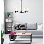 Millennium Lighting 5515-MB Matte Black Chandelier Ceiling Light Image 2