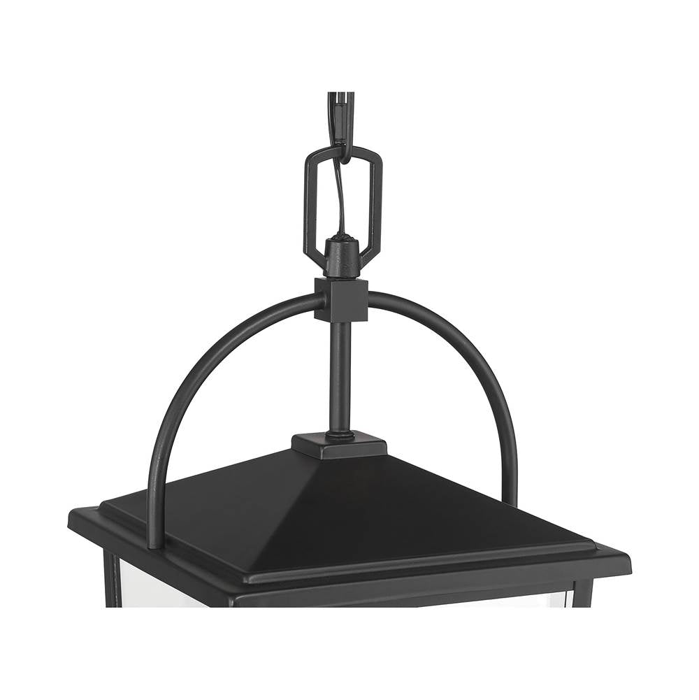 Millennium Lighting 66402-PBK Powder Coated Black Strathden 9'' Wide 2-light Outdoor Hanging Lantern Image 6