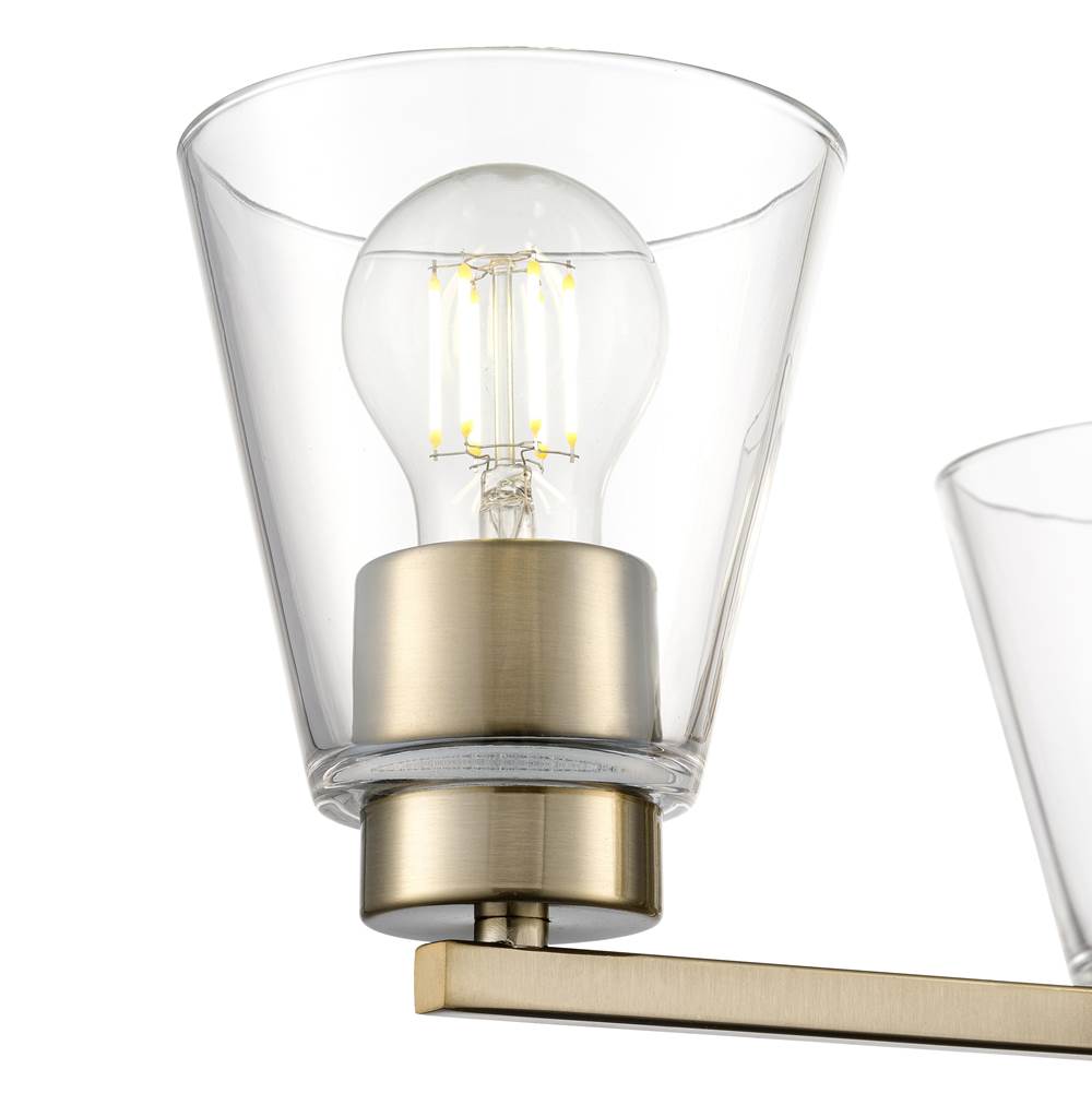 Millennium Lighting 64103-MG Modern Gold Strayhan 18'' 3-light Chandelier - Modern Gold Image 5