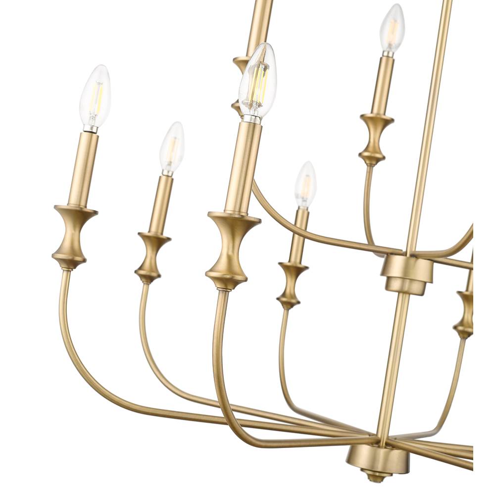 Millennium Lighting 29612-VB Vintage Brass Chandelier Ceiling Light Image 3
