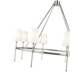 Millennium Lighting 16608-PN Polished Nickel Adorra 40'' Wide 8-light Chandelier - Polished Nickel Image 4