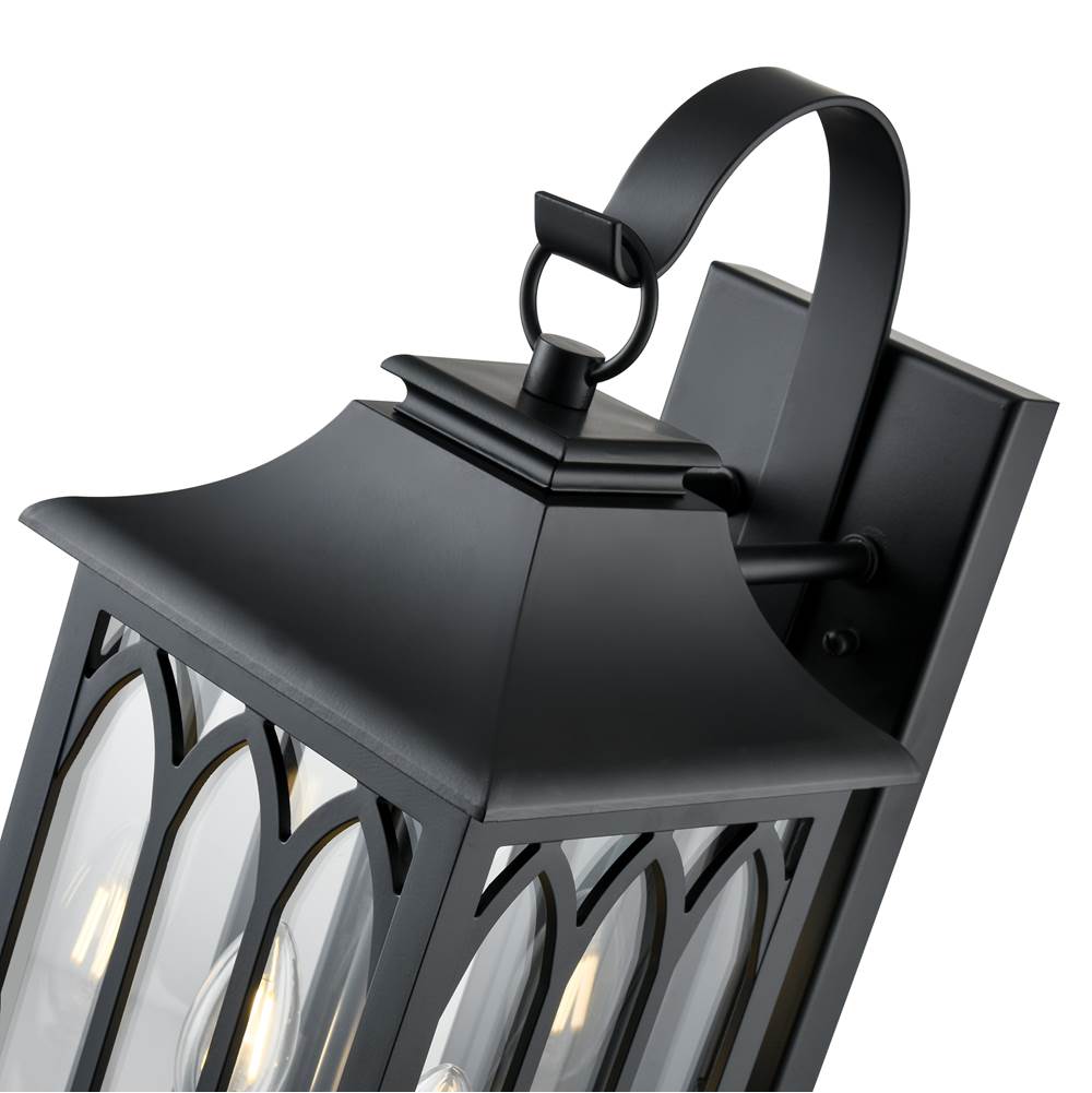 Millennium Lighting 88102-PBK Powder Coated Black Outdoor Wall Sconce Image 3