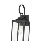 Millennium Lighting 402101-PBK Powder Coated Black Halston 19'' High 1-light Outdoor Lantern Image 5