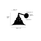 Millennium Lighting 67001-PBK Powder Coated Black Varnel 12.5'' High 1-light Outdoor Wall Sconce Image 2