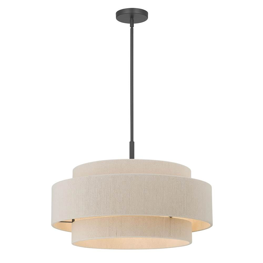 Millennium Lighting 208105-MB Matte Black Helbert 24'' Wide 5-light Pendant Image 1