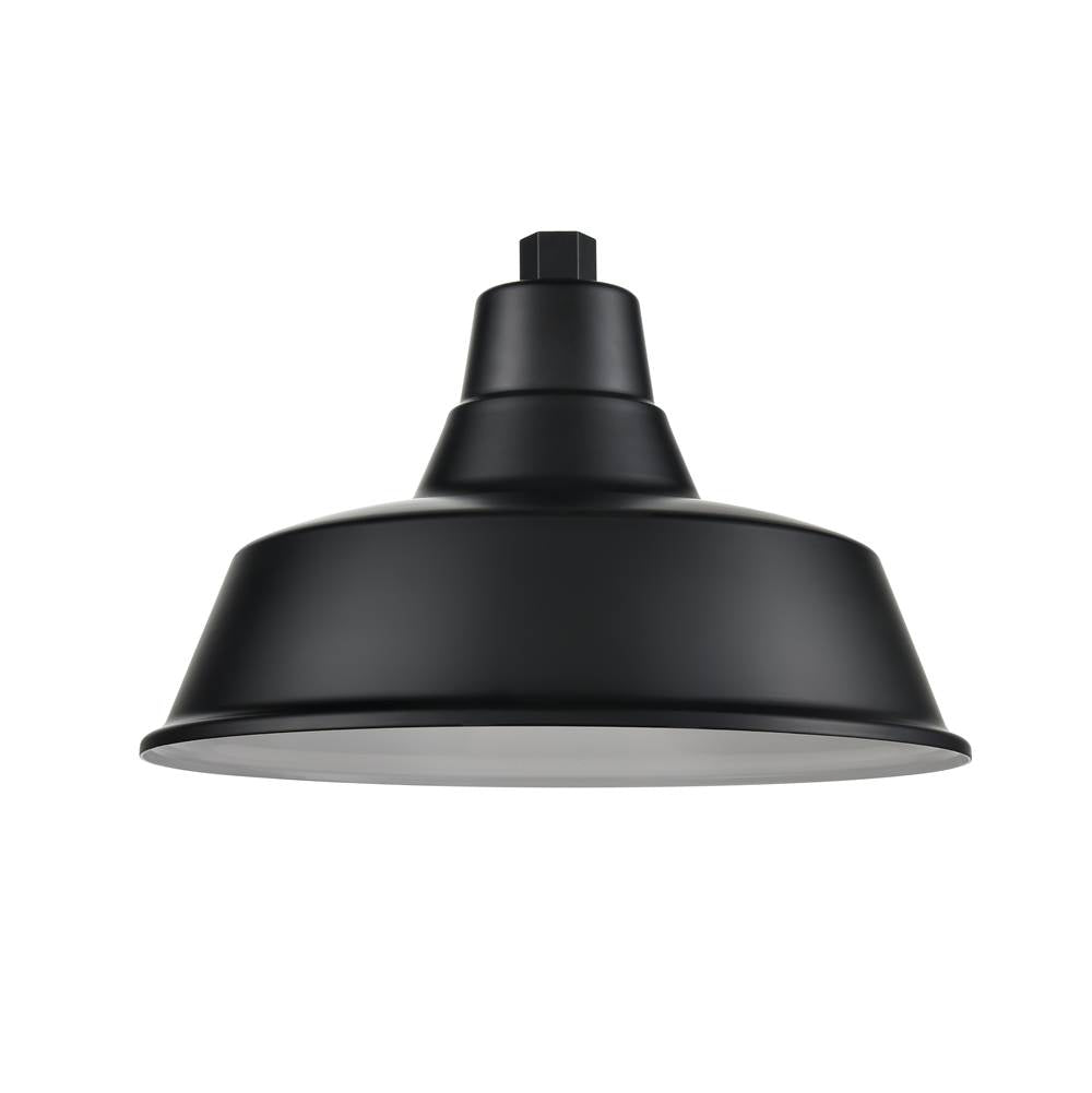 Millennium Lighting RCLWS14-SB Satin Black Classic Warehouse Shade Image 1