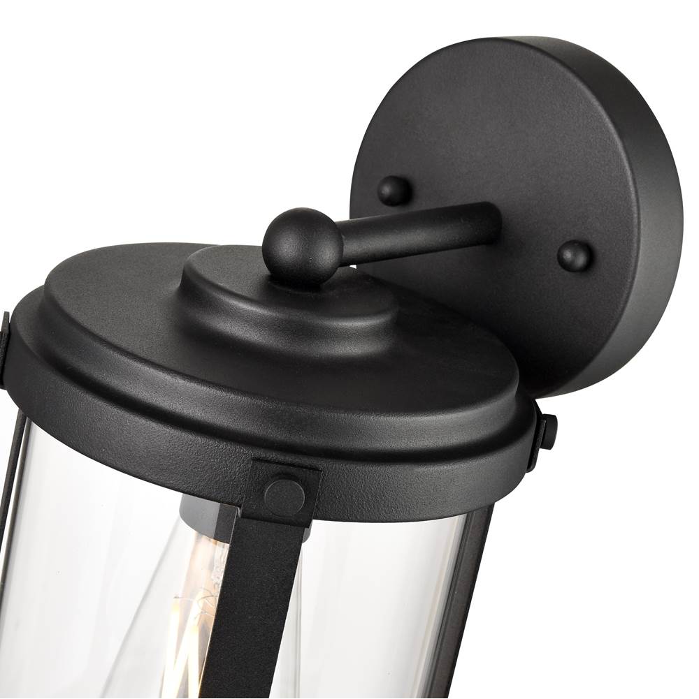 Millennium Lighting 290001-TBK Textured Black Outdoor Wall Sconce Image 3