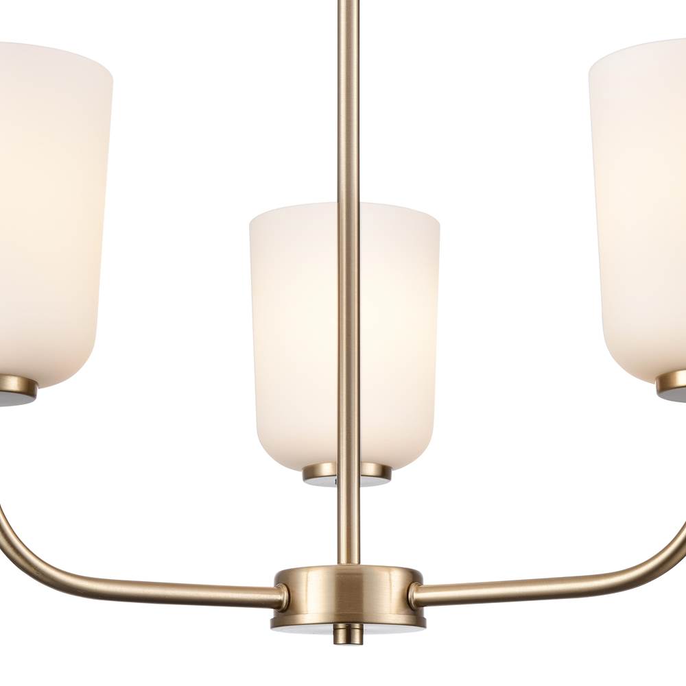 Millennium Lighting 214003-MG Modern Gold Laphia 21'' Wide 3-light Chandelier - Modern Gold Image 6