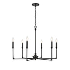 Millennium Lighting Azara 32'' Wide 6-light Chandelier - Matte Black