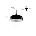 Millennium Lighting 99601-MW Matte White Pendant Light Image 3
