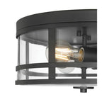 Millennium Lighting 91013-MB Matte Black Lunden  13'' Wide 3-light Flush Mount Image 5