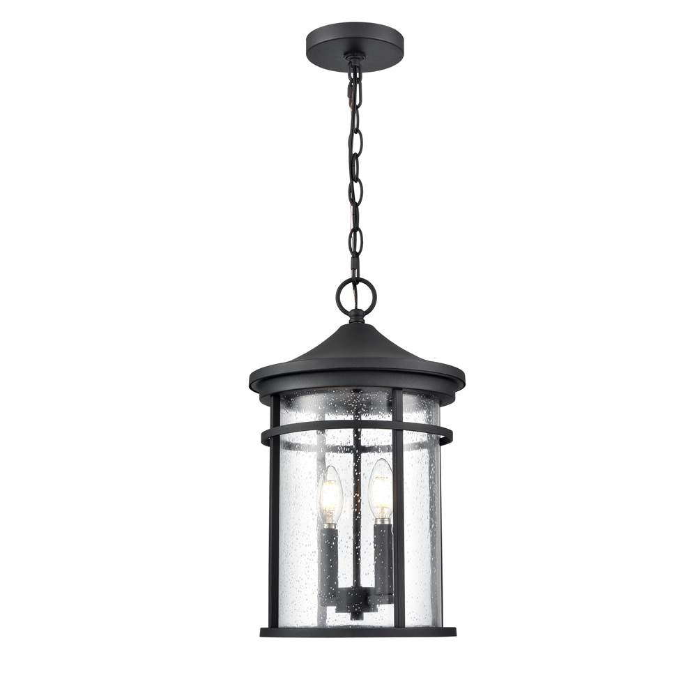 Millennium Lighting 91342-TBK Textured Black Outdoor Hanging Lantern Image 1