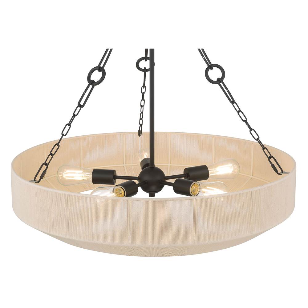 Millennium Lighting 206105-MB Matte Black Tresselle 28'' Wide 5-light Pendant Image 6