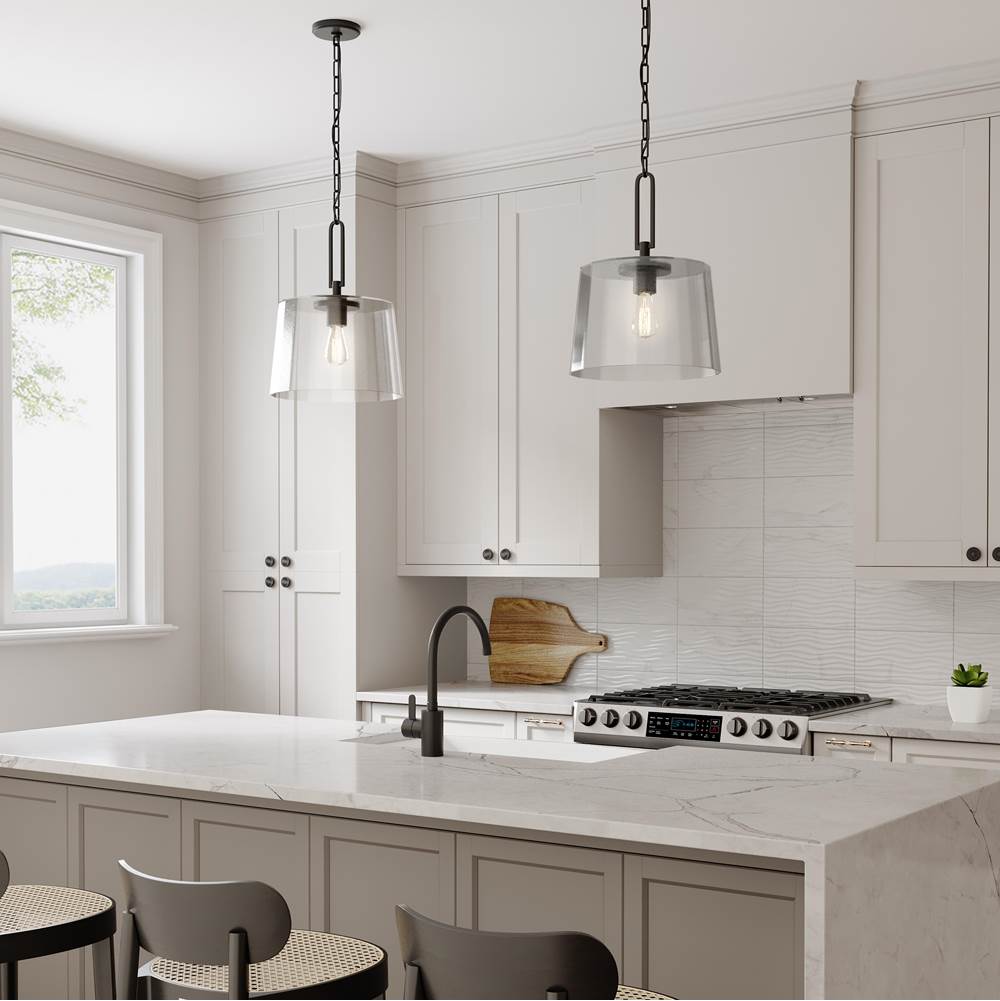 Millennium Lighting 250101-MB Matte Black Diamara 13.75'' Wide 1-light Pendant Image 4
