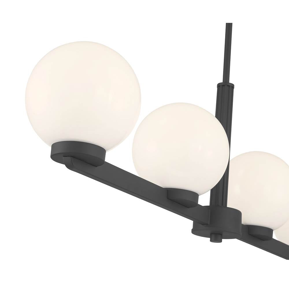 Millennium Lighting 97104-MB Matte Black Ardeva 36'' Wide 4-light Linear Chandelier Image 5