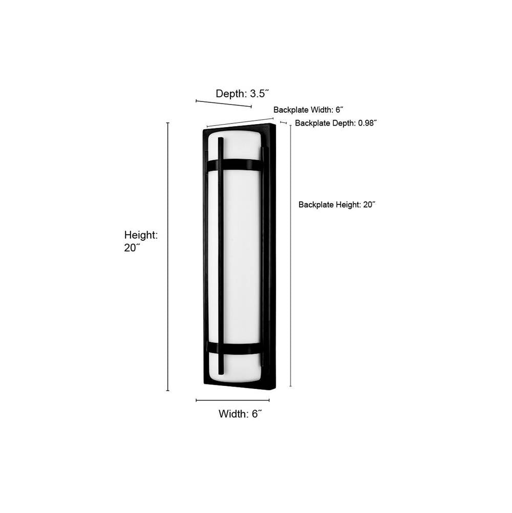 Millennium Lighting 76101-PBK Powder Coated Black Outdoor Wall Sconce Led Image 3