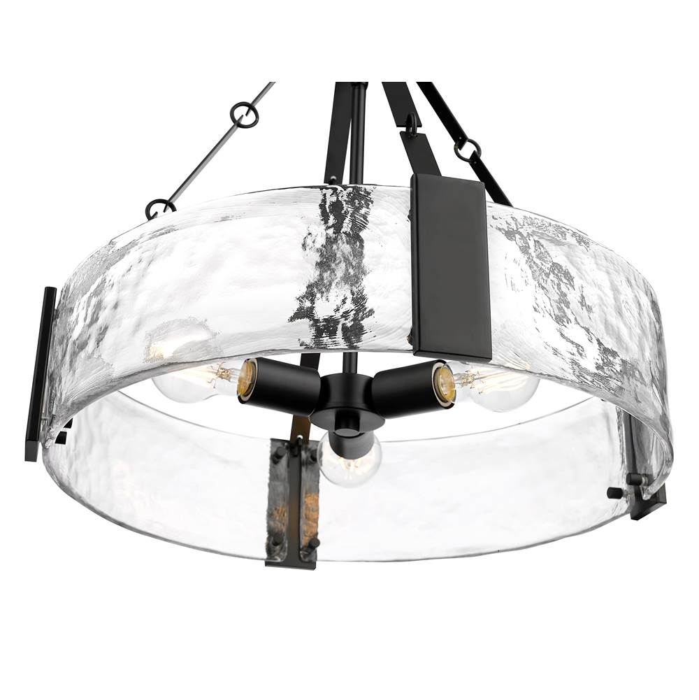 Millennium Lighting 19403-MB Matte Black Rezi 20.25'' Wide 3-light Pendant - Matte Black Image 7