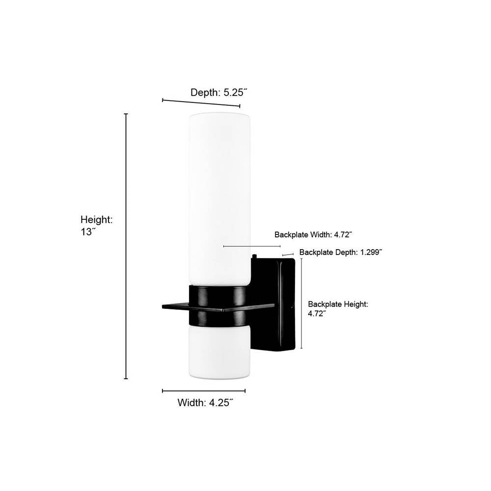 Millennium Lighting 79101-BN Brushed Nickel Outdoor Wall Sconce Image 3