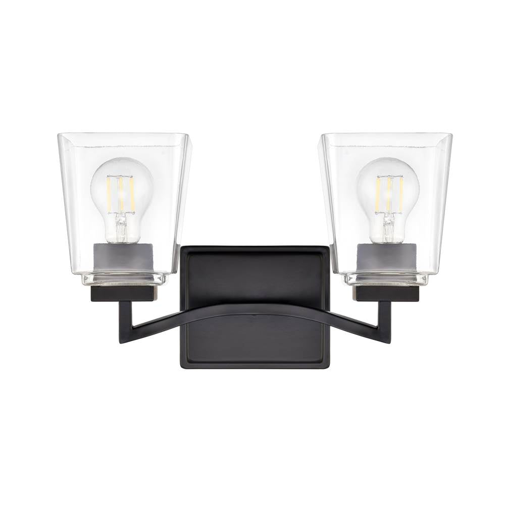 Millennium Lighting 24002-MB Matte Black Avenna 14.5'' Wide 2-light Vanity - Matte Black Image 6