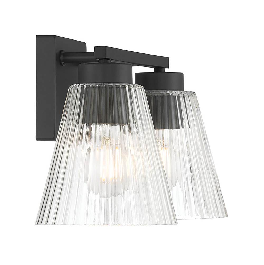 Millennium Lighting 63002-MB Matte Black Riville 13.75'' Wide 2-light Vanity Image 7
