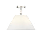 Millennium Lighting Adorra 16'' Wide 3-light Semi Flush - Matte Black