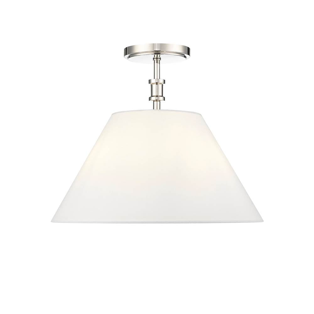 Millennium Lighting Adorra 16'' Wide 3-light Semi Flush - Matte Black