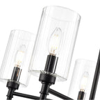 Millennium Lighting 9915-MB Matte Black Chastine 24'' Wide 5-light Chandelier - Matte Black Image 5